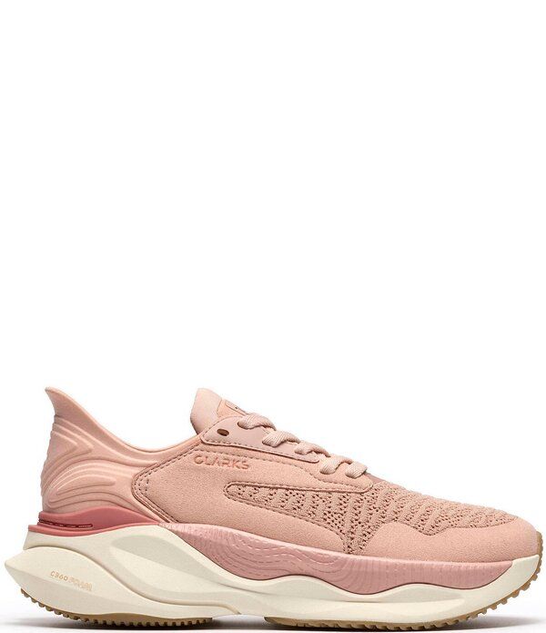 クラークス レディース シューズ スニーカー ニット Womens Clarks Pace Woven Knit Walking Sneakers Pink Combination ピンク