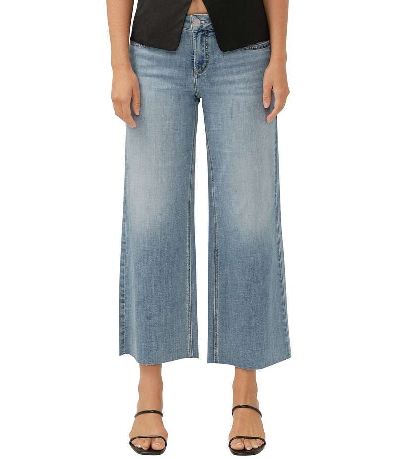シルバー ジーンズ レディース ボトムス デニムパンツ ワイドレッグ Silver Jeans Co Suki Mid Rise Curvy Fit Wide Leg Jeans Indigo インデ