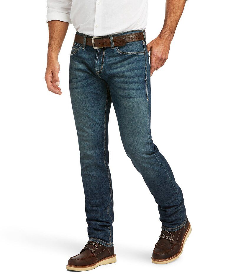 アリアト メンズ ボトムス デニムパンツ ジーンズ Ariat M8 Modern TekStretch Sebastian Slim Leg Jeans Grafton