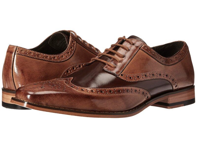 ステイシーアダムス メンズ シューズ オックスフォード ウィングチップ Stacy Adams Tinsley Wingtip Oxford TanBrown ブラウン