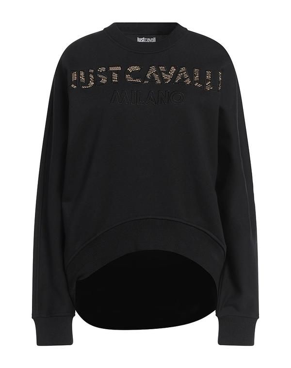 ジャストカバリ レディース トップスウェットシャツ JUST CAVALLI スウェット Black ブラック