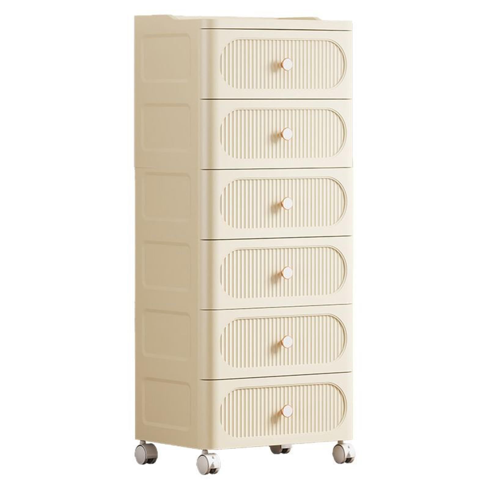 チェスト 6段 引き出し タンス キャスター 大容量 サイドチェスト リビングチェスト ルームケース 収納ケース プラスチック 40×奥行32×高さ113cmｍａ