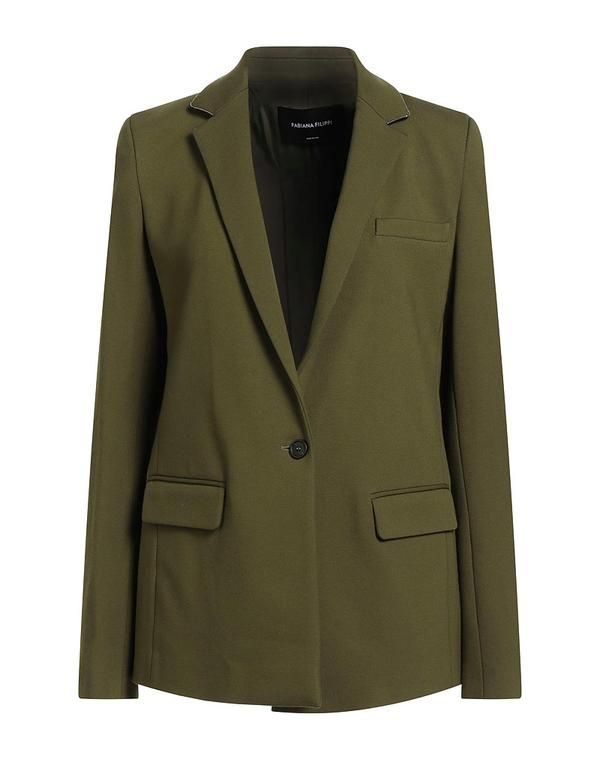 ファビアナ フィリッピ レディースーツ ブレザー FABIANA FILIPPI テーラードジャケット Military Green グリーン