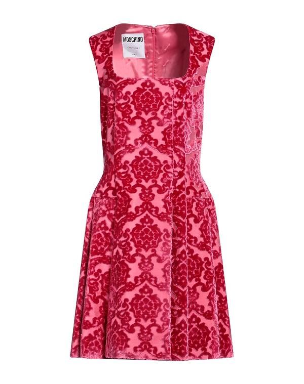 モスキーノ レディース ドレス ミディ丈ワンピース MOSCHINO プリーツドレス Antique Rose