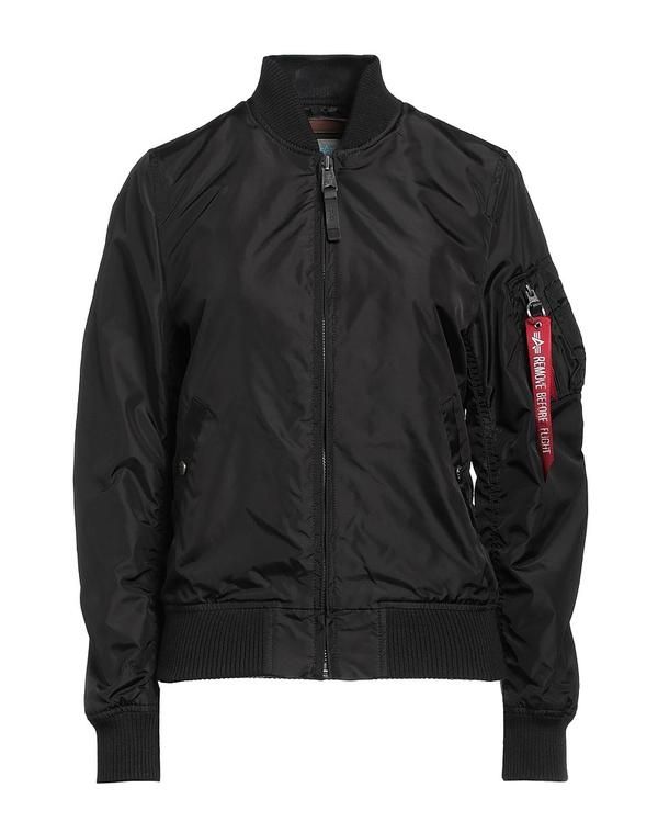 アルファインダストリーズ レディース アウター ジャケットブルゾン ALPHA INDUSTRIES ボンバージャケット Black ブラック
