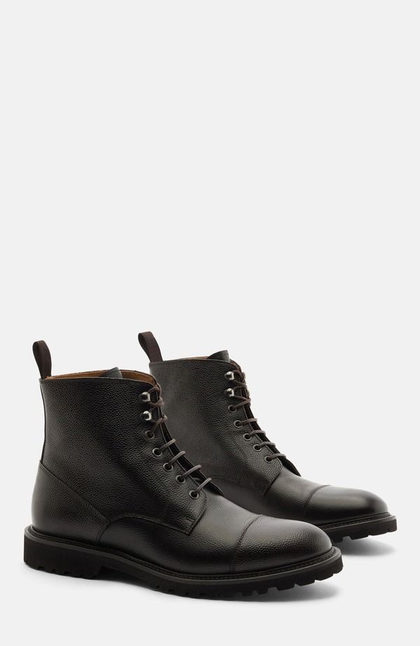 スカロッソ メンズ シューズ ブーツ・レインブーツ SCAROSSO Jackie Boots Brown Calf ブラウン