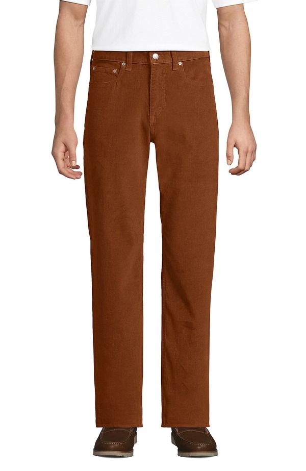 ランズエンド メンズ ボトムス カジュアルパンツ コーデュロイ Lands End Corduroy Comfort Waist Classic Fit 5 Pocket Pant Rich Ging