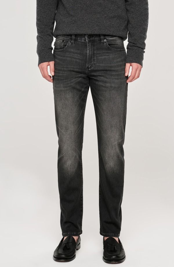 ディーエル 1961 メンズ ボトムス デニムパンツ ニット ジーンズ DL1961 Russell DL Ultimate Knit Slim Straight Jeans Washed Black