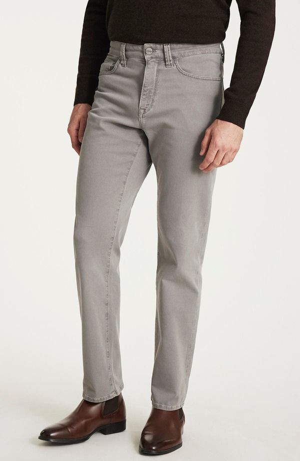 ３４ヘリテージ メンズ ボトムス カジュアルパンツ ストレート コットン 34 Heritage Charisma Stretch Cotton Straight Leg Pants Grey Hon
