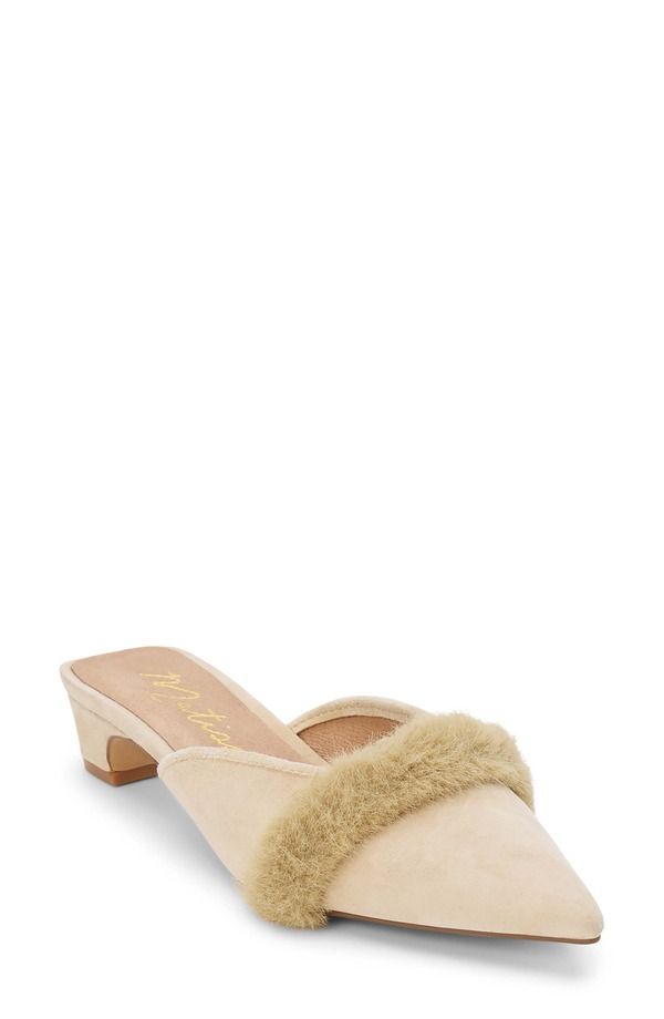 マチス レディース シューズ サンダル Matisse Kellan Pointed Toe Mule Natural Suede