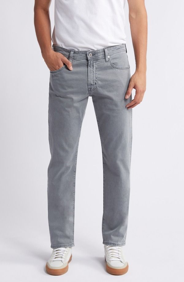 エージー メンズ ボトムス カジュアルパンツ Tシャツ AG Everett Stretch Sateen Slim Straight Pantsulfur Bayside Road
