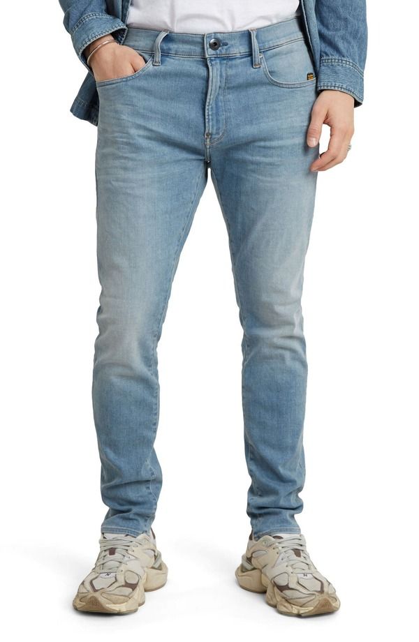 ジースター メンズ ボトムス デニムパンツ ジーンズ GSTARevend Skinny Jeans Light Indigo Aged インディゴ