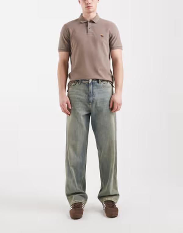 ジャック アンド ジョーンズ メンズ ボトムス デニムパンツ ジーンズ Jack Jones Alex baggy jeans with pocket detail in washed blue ti