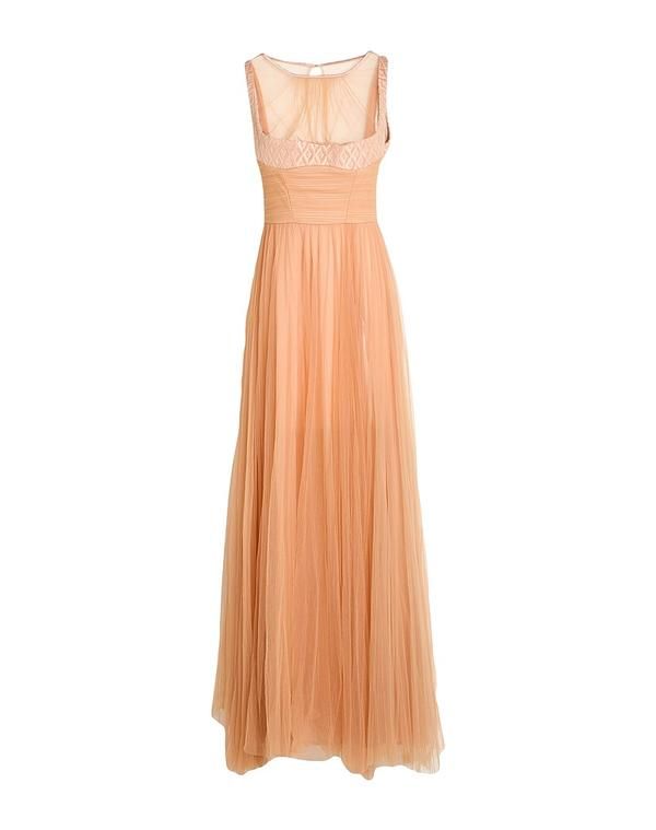 エリザベッタフランキ レディース トップス ワンピース ELISABETTA FRANCHI ロングワンピース・ドレス Beige ベージュ