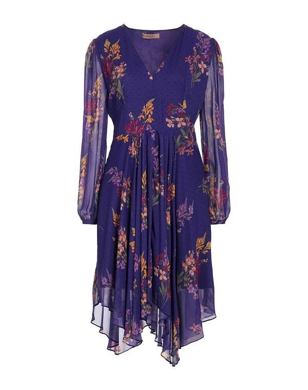 ツインセット レディース トップス ワンピース TWINSET ミニワンピース・ドレス Purple パープル