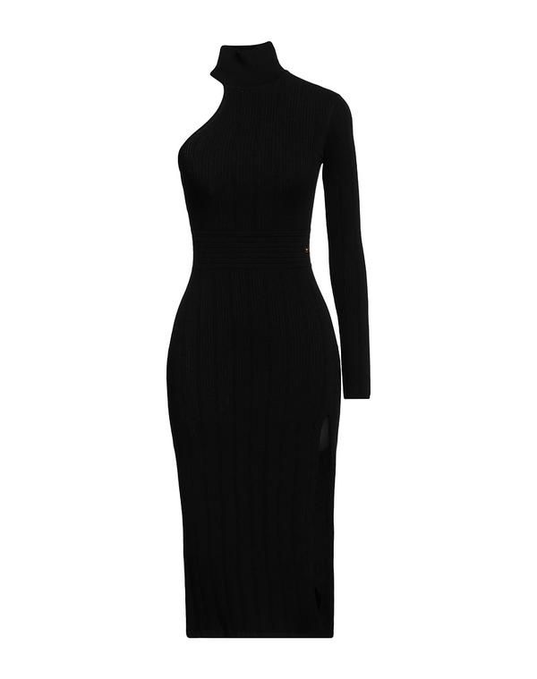 エリザベッタフランキ レディース トップス ワンピース ELISABETTA FRANCHI ひざ丈ワンピース Black ブラック
