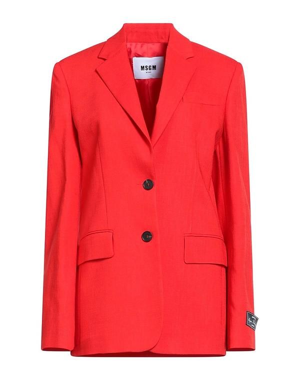 エムエスジイエム レディース アウター ジャケット・ブルゾン MSGM テーラードジャケット Red レッド