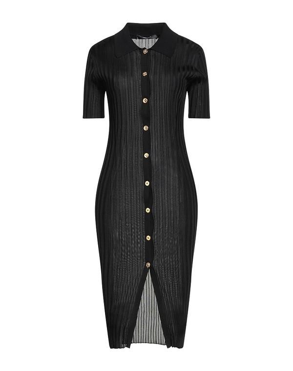 ヴェルサーチ レディース トップス ワンピース VERSACE ひざ丈ワンピース Black ブラック
