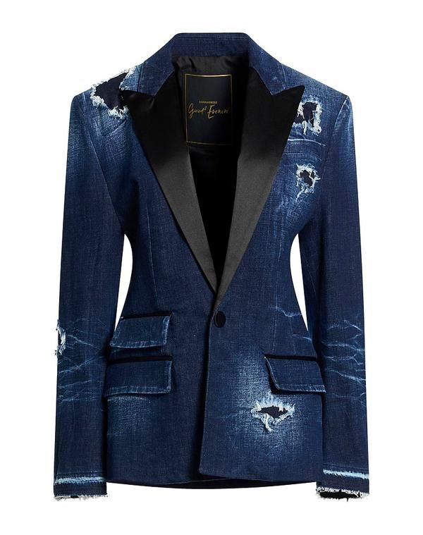 ディースクエアード レディース アウター ジャケット・ブルゾン DSQUARED2 テーラードジャケット Blue ブルー