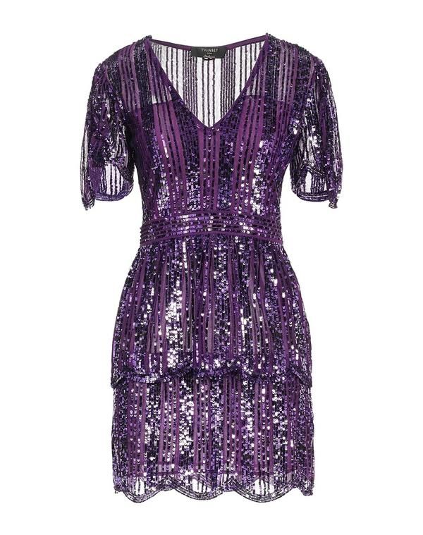 ツインセット レディース トップス ワンピース TWINSET Purple パープル