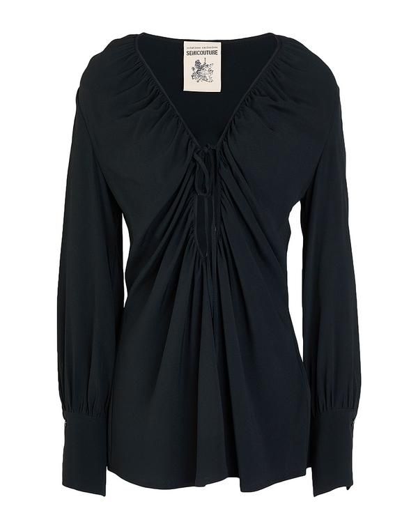 セミクチュール レディース トップス シャツ SEMICOUTURE Black ブラック