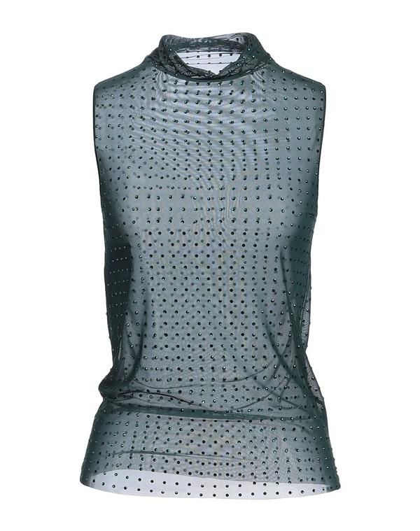 ピンコ レディース トップス シャツ PINKO Dark Green グリーン