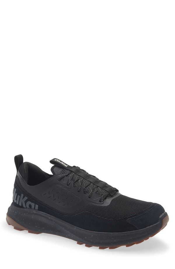 オルカイ メンズ シューズ スニーカー OluKai Makiki Wateresistantrail Sneaker Black Black ブラック