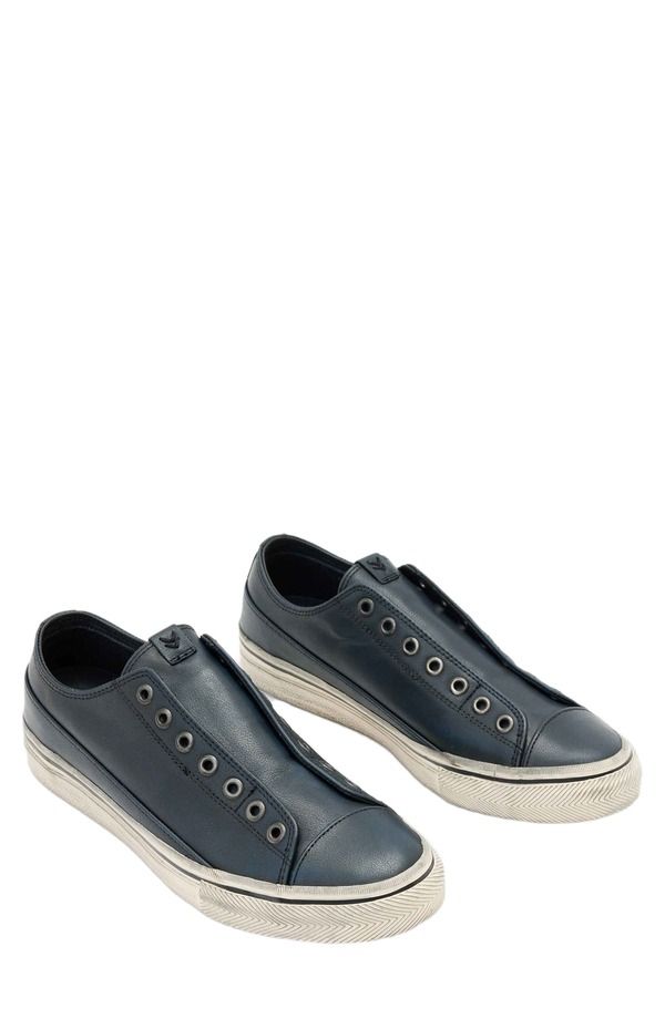 ジョンバルベイトス メンズ シューズ スニーカー レース John Varvatos Laceless Low Top Sneaker Navy ネイビー