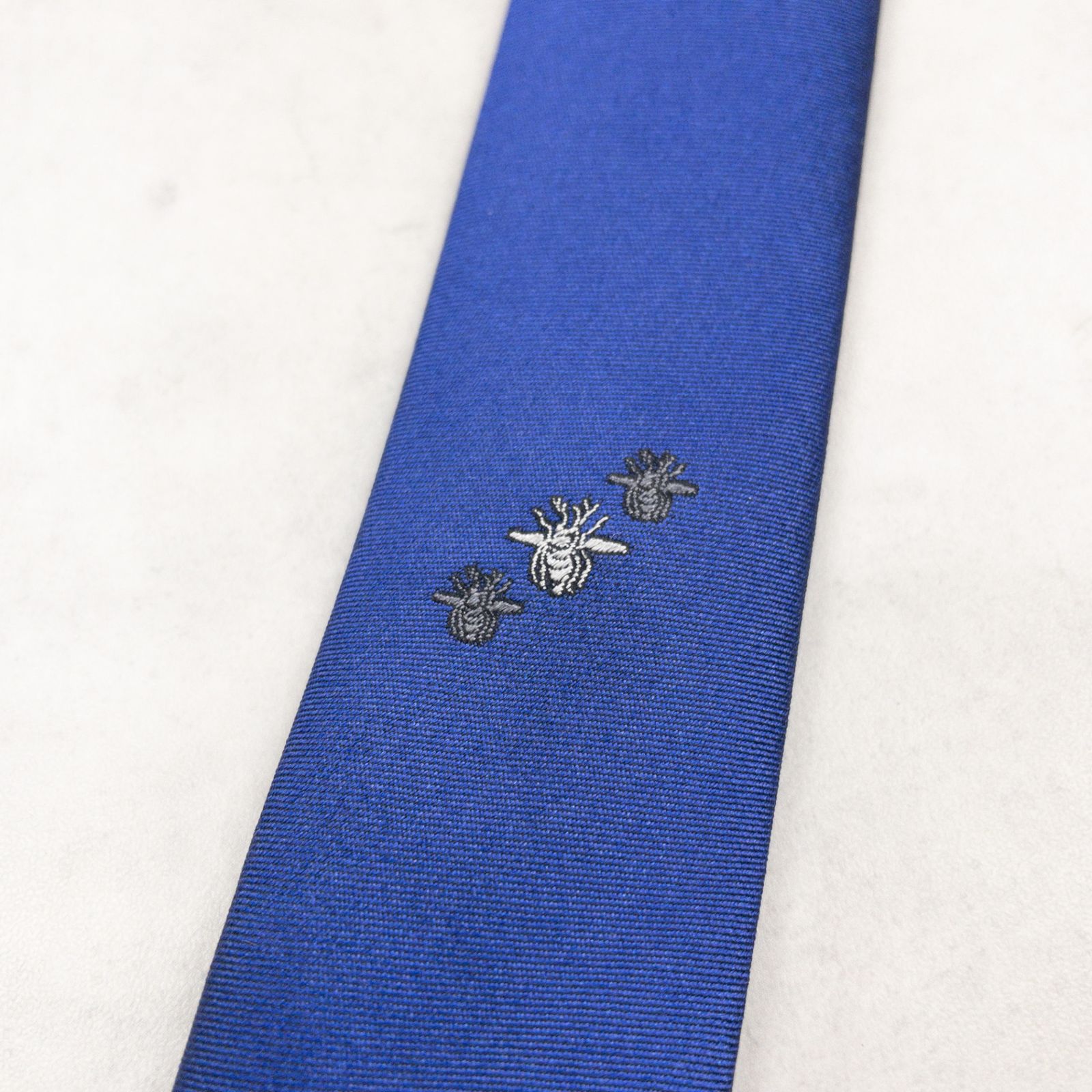 Dior homme ディオールオム ネクタイ ナロータイ bee刺繍 ビー ワン