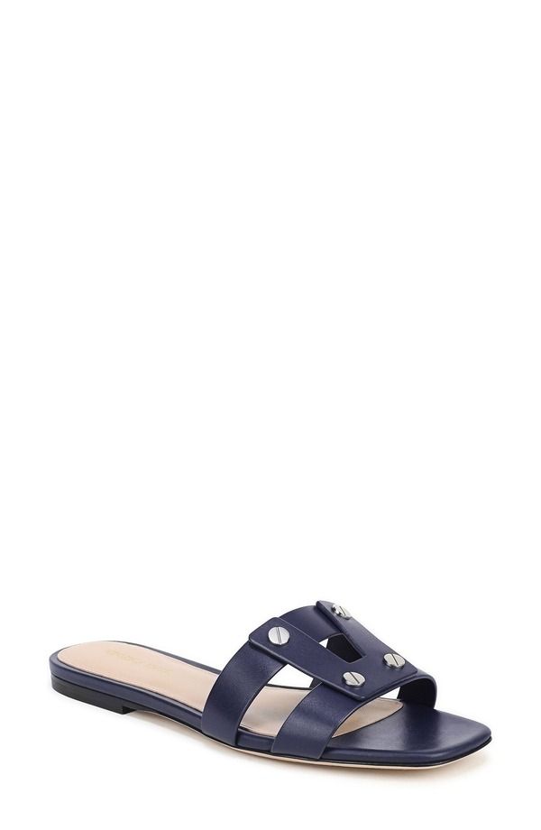 ヴェロニカ ベアード レディース シューズ サンダル Veronica Beard Via Slide Sandal Navy ネイビー