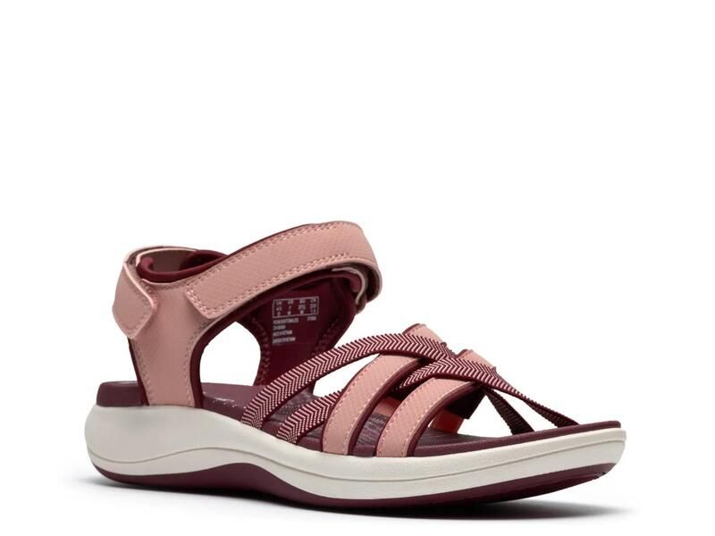 クラークス レディース シューズ サンダル ClarksMira Shore Wedge Sandal Maroon マルーン