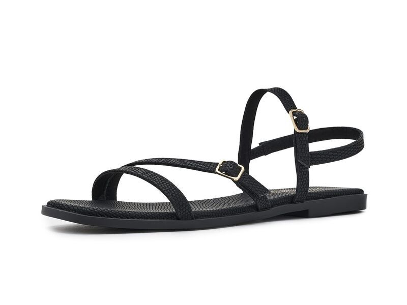ジュルネ コレクション レディース シューズ サンダル Journee Collection BriannaWo Black Lizard ブラック