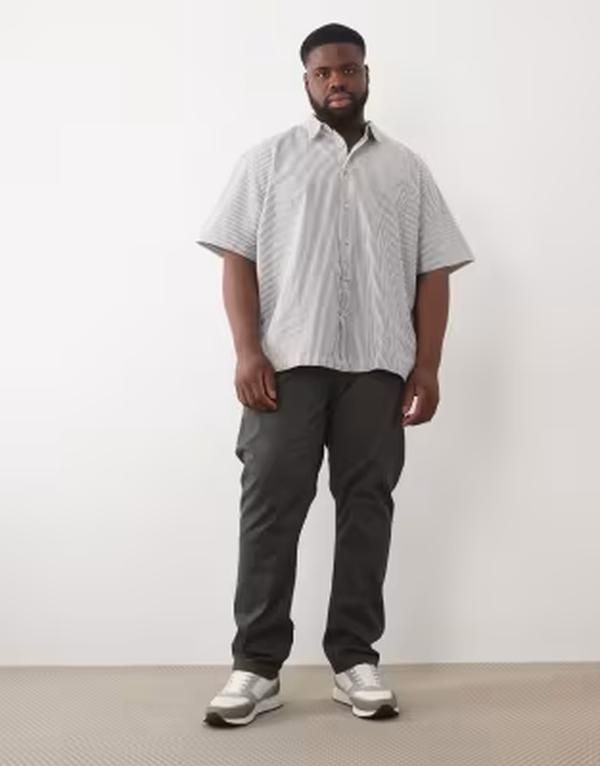 エイソス メンズ ボトムス カジュアルパンツ ASOS DESIGN slim chinos Gray グレー