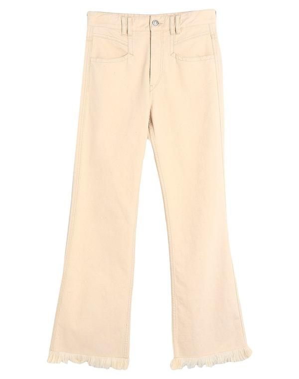 イザベル マラン レディース ボトムス デニムパンツ ブーツカット ISABEL MARANT Ivory アイボリー