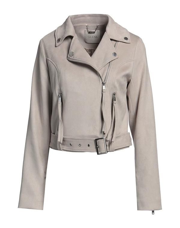 ゲス レディース アウター ジャケット・ブルゾン GUESS Light Gray グレー