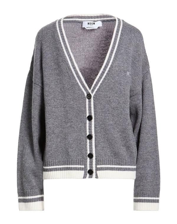 エムエスジイエム レディース アウター カーディガン MSGM Gray グレー
