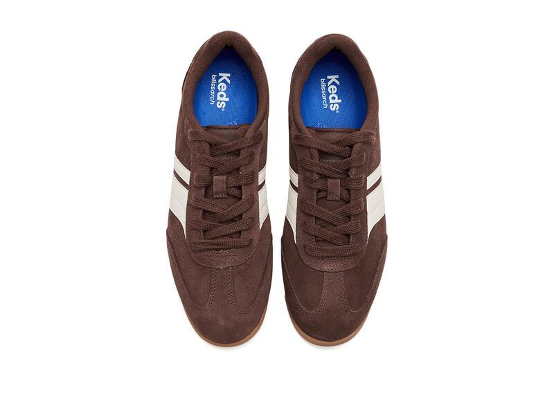 ケッズ レディース シューズ スニーカー レース Keds RevivalaceUp ChocolateEgret SuedeLeather チョコレート