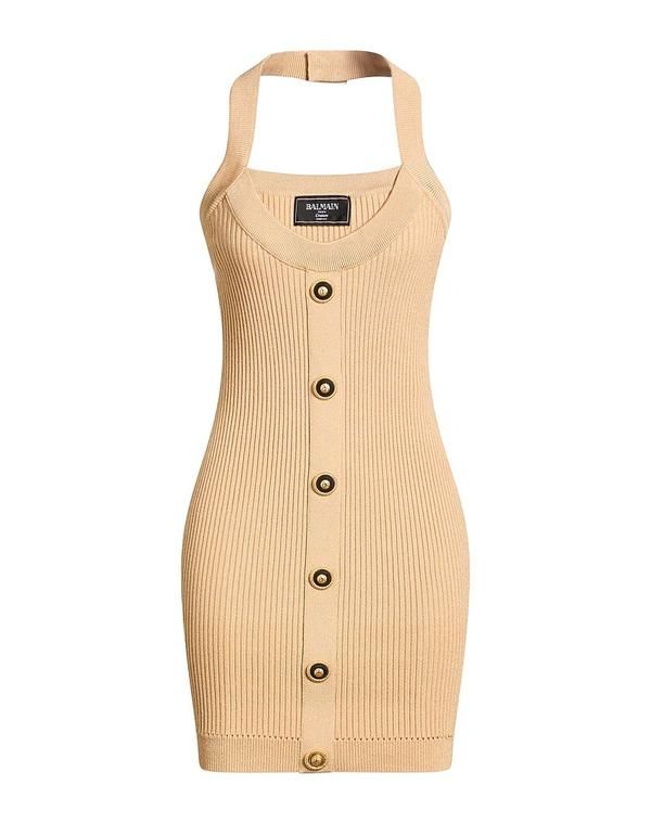 バルマン レディース トップス ワンピース チューブドレス BALMAIN Sand サンド