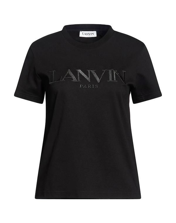 ランバン レディース トップス Tシャツ LANVIN Black ブラック