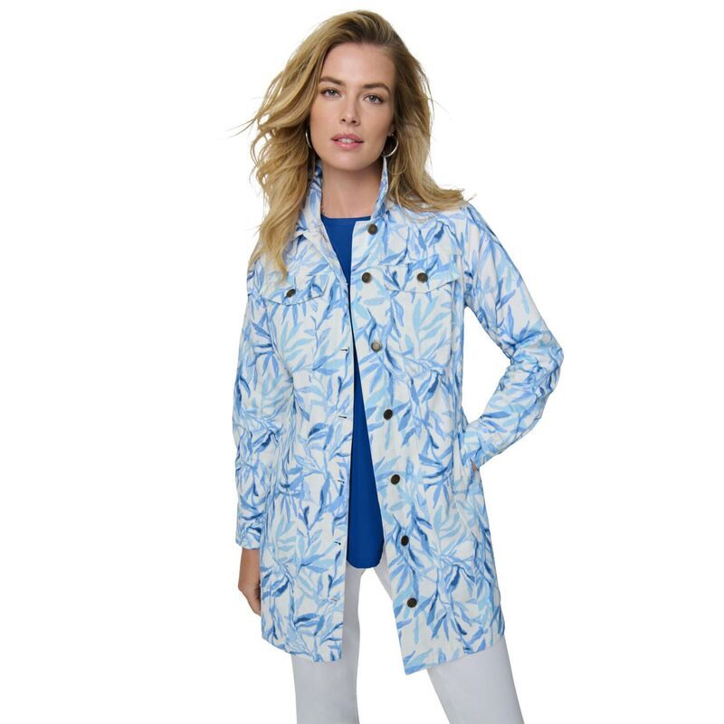 ジェシカロンドン レディース アウター ジャケット・ブルゾン プラスサイズ デニム Jessica London Womens Plusize Long Denim Jacket Blue Water
