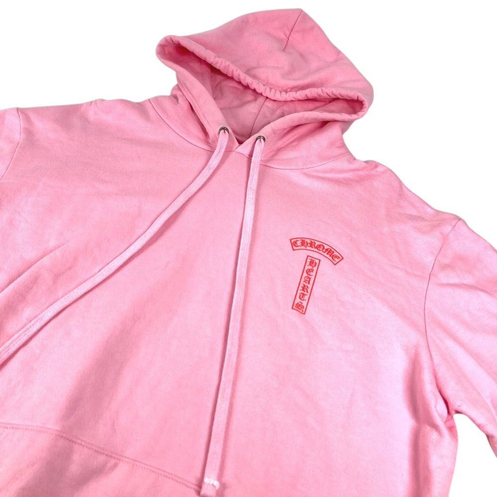 CHROME HEARTS クロムハーツ パーカー USA ロゴ コットン ピンク