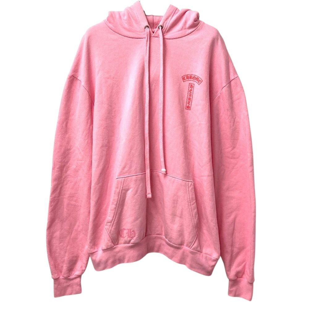 CHROME HEARTS クロムハーツ パーカー USA ロゴ コットン ピンク