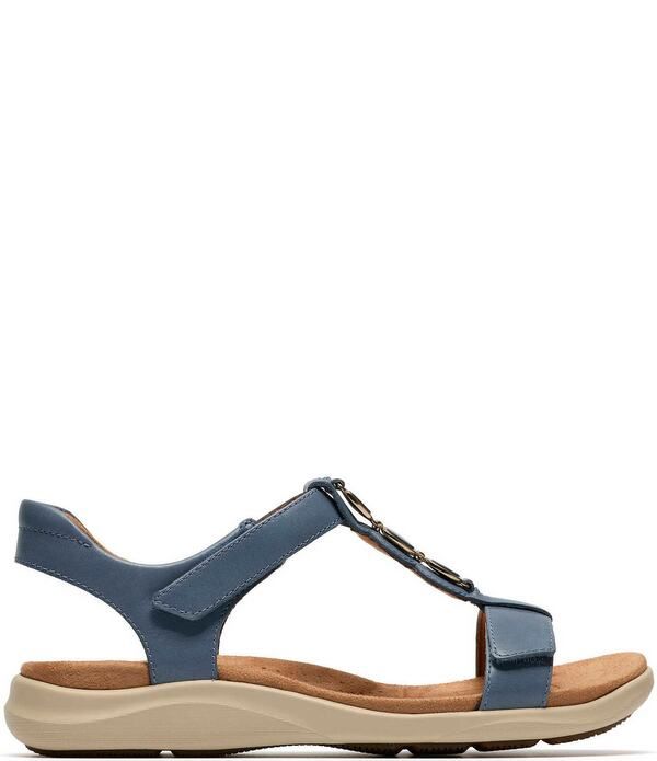 クラークス レディース シューズ パンプス サンダル レザー Clarks Artisan Kitly Gem Leather Sandals Denim デニム