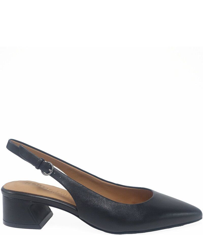 ジェントルソウルズ レディース シューズ パンプス レザー Gentle Souls Georgia Leather Slingback Pumps Black ブラック