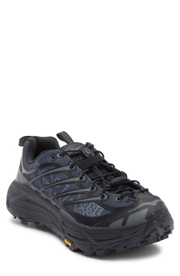 ホカオネオネ メンズ シューズ スニーカー HOKA Mafate Three2 Wordmark Sneaker Black Outer Orbit ブラック