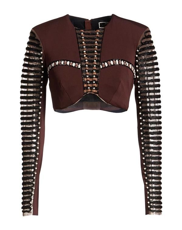 エリザベッタフランキ レディース トップス シャツ ELISABETTA FRANCHI Chocolate Brown ブラウン