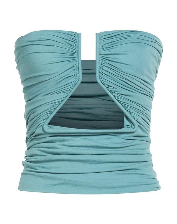 リックオウエンス レディース トップス シャツ RICK OWENS Turquoise Blue ブルー