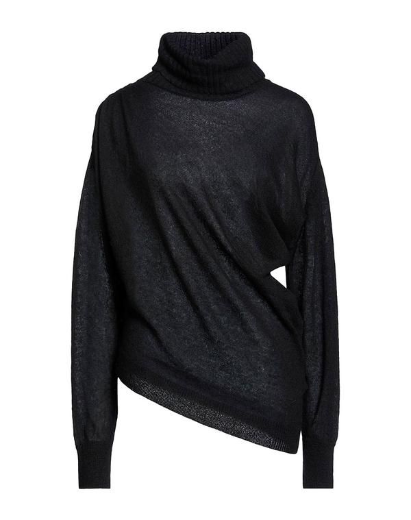 ハイ レディース アウター ニット・セータートルネック HIGH Black ブラック