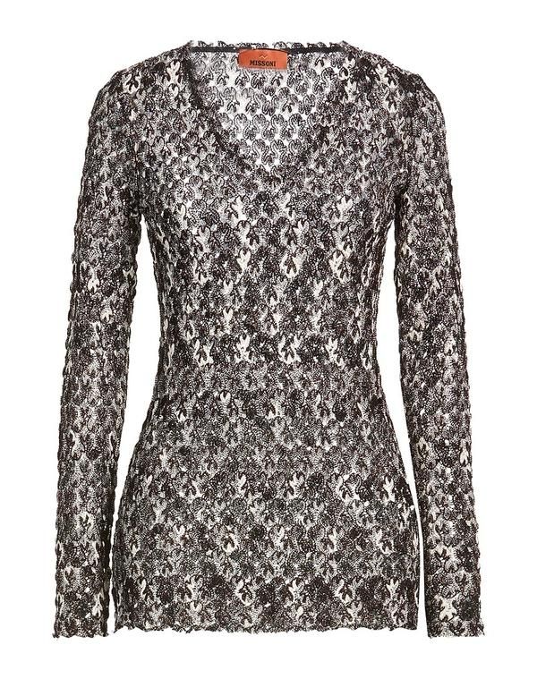 ミッソーニ レディース トップス シャツ プルオーバー MISSONI Dark Brown ブラウン