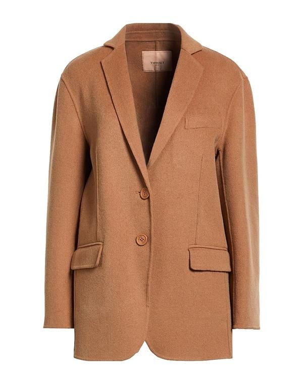 ツインセット レディース アウター ジャケット・ブルゾン TWINSET Camel キャメル